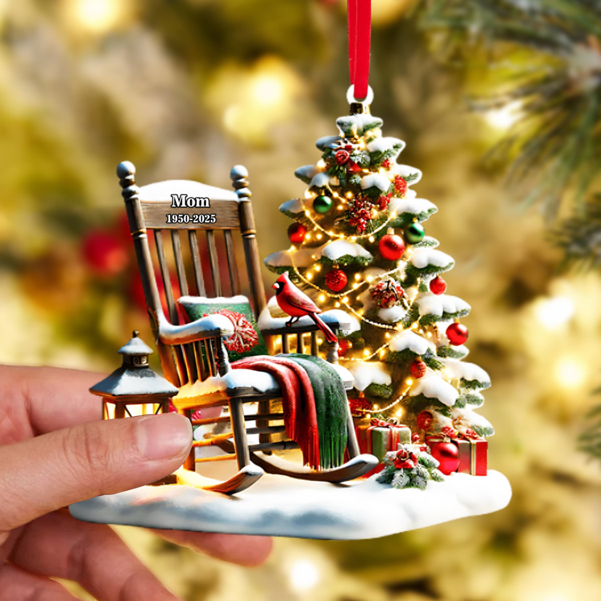 Christmas In Heaven - Personalized Memorial Ornament