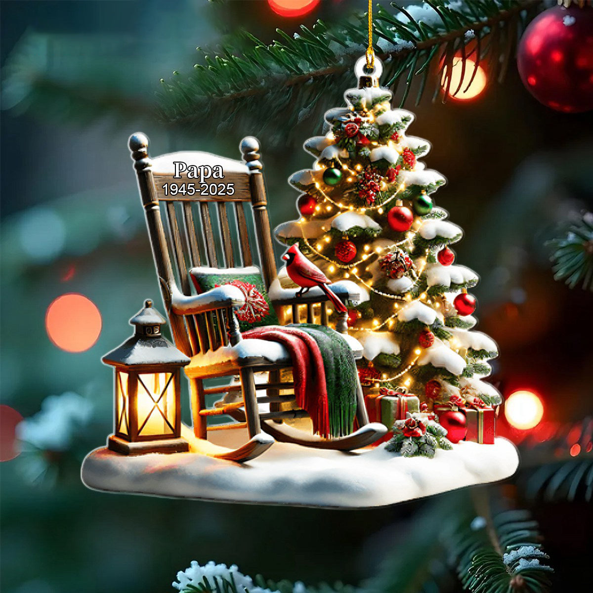 Christmas In Heaven - Personalized Memorial Ornament