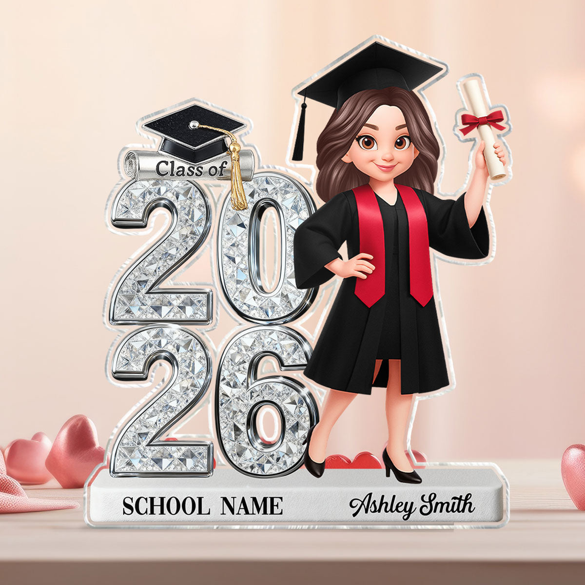 Class Of 2026-Personalized Acrylic Plaque-Graduation Gift For Graduates, Daughter, Son