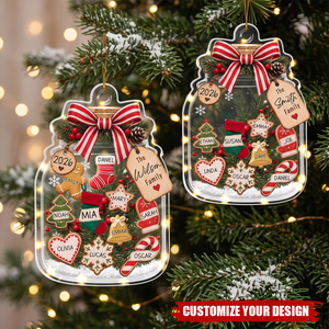 Personalized Family Christmas Ornament- Custom Name Keepsake