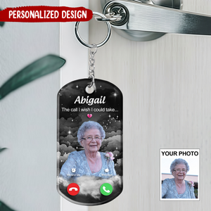 The Call I Wish I Could Take - Personalized Photo Memorial Keychain