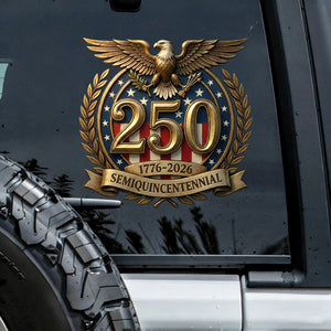 USA 1776–2026 Semiquincentennial Patriotic Eagle Decal Sticker