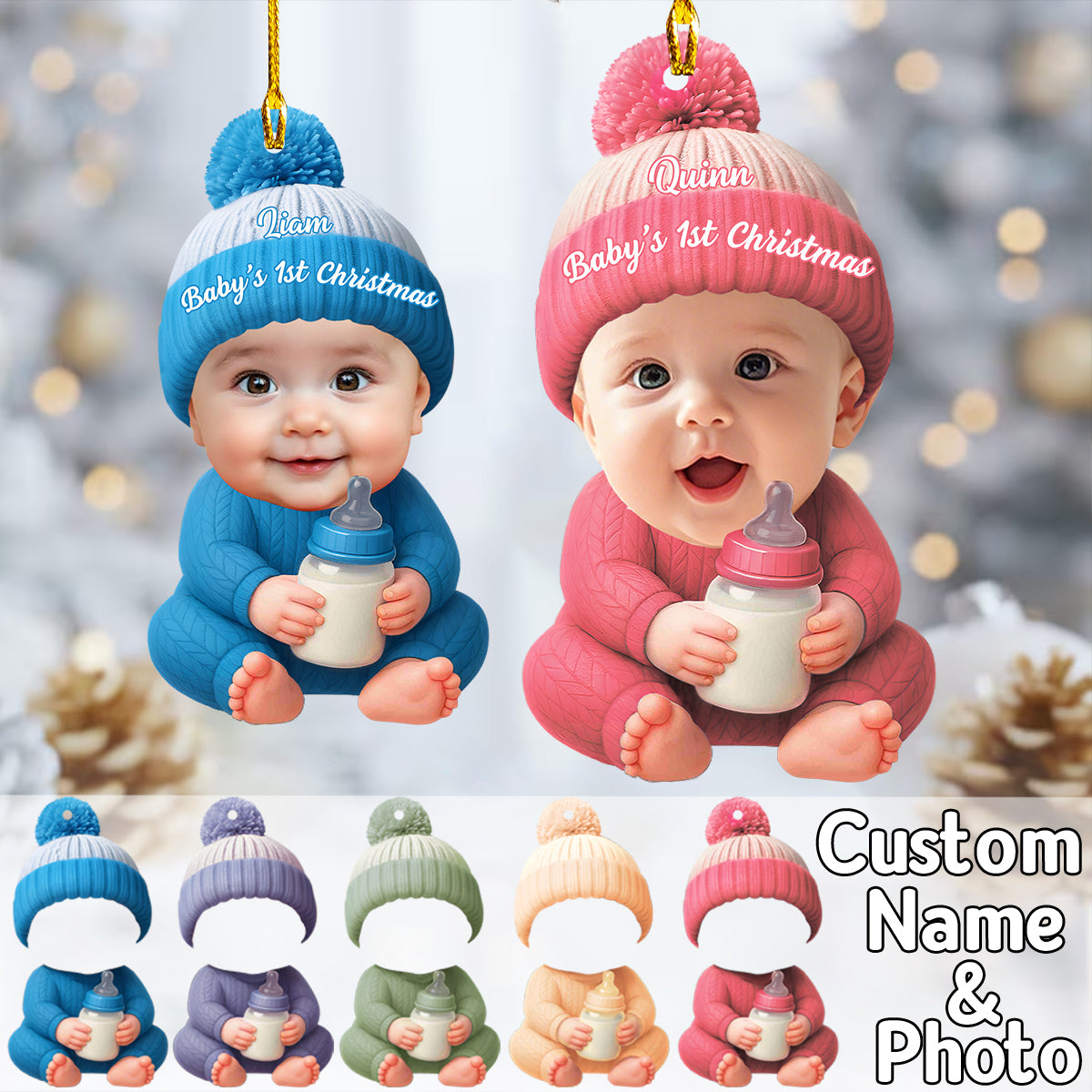 Personalized Ornaments For Newborn ,Christmas Gift For Baby