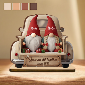 Couple Growing Old Together Wooden Plaque, Wedding Anniversary Gift