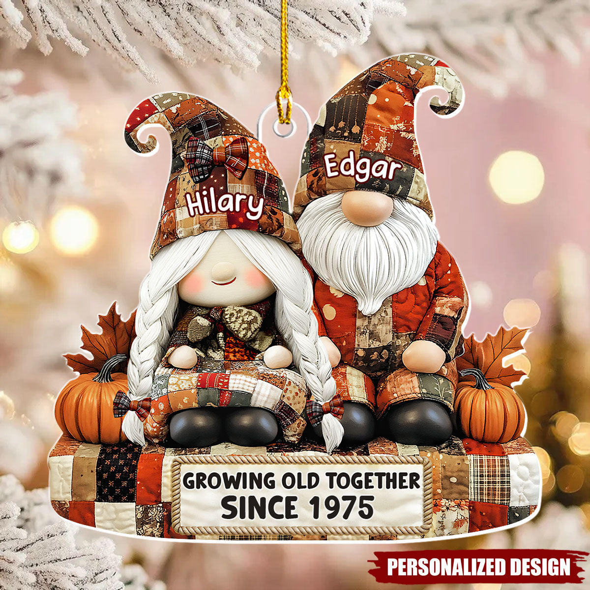 Couple Growing Old Together Since - Personalized Acrylic Ornament
