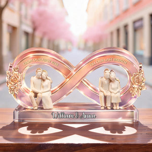 Personalized Acrylic Plaque, Gift For Couple, Infinity Couple Plaque