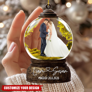 Personalized Wedding Photo Acrylic Ornament