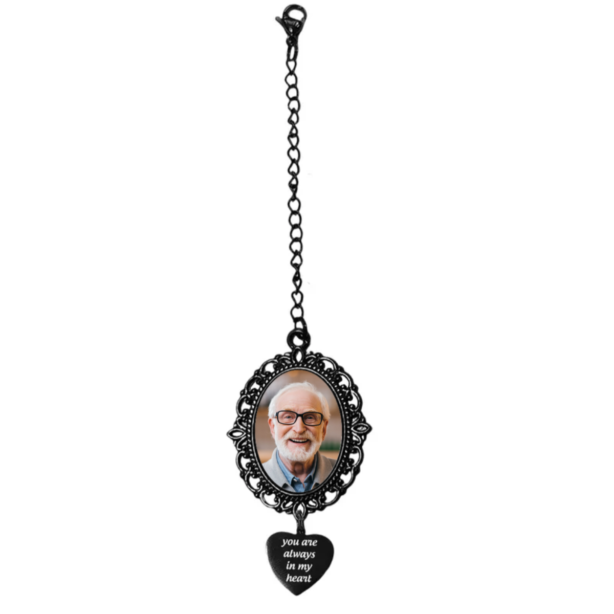 Personalized Memorial Tassel Photo Graduation Cap Charm