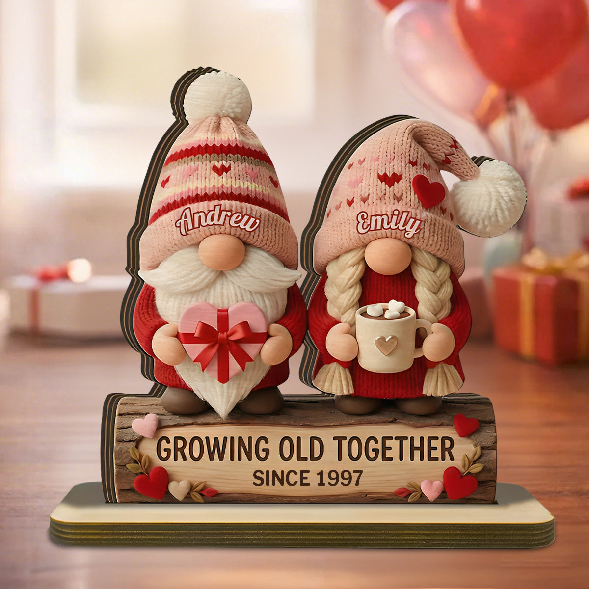 Valentine's Day Gift For Couples - Personalized Wooden Plaque