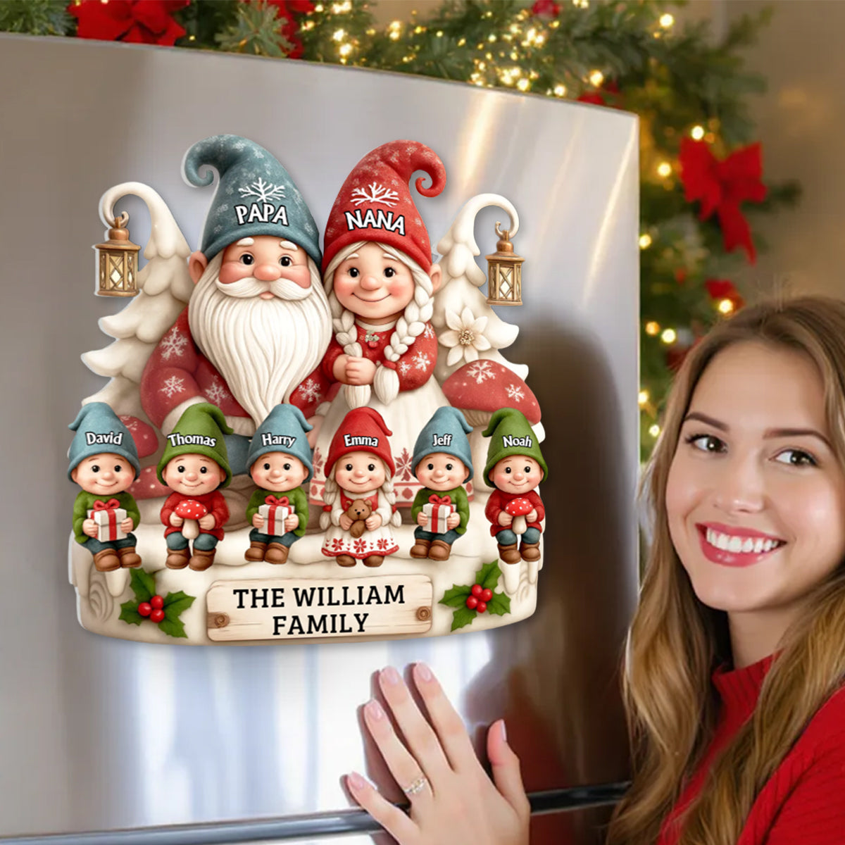 Christmas Gift For Grandparents - Personalized Decal