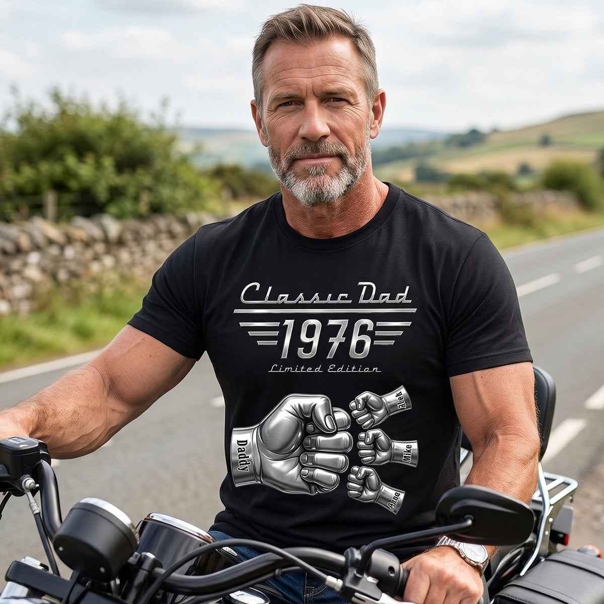 Classic Car Style Dad Shirt-Personalized Gifts For Dad