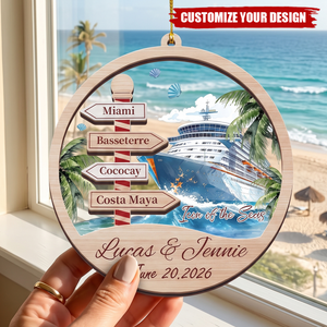 Personalized Cruise Christmas Ornament – Cruise Ship Vacation Keepsake Gift