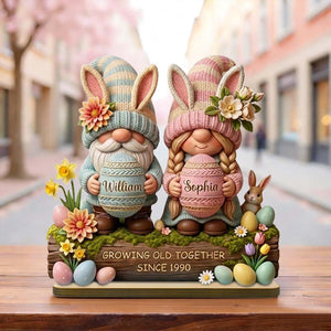 Personalized Easter Cartoon Plaque-Gifts For Couples