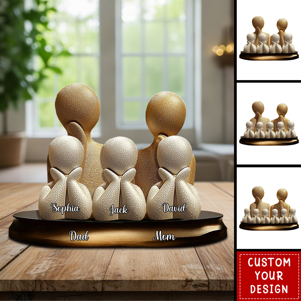 Family Forever - Personalized Family Custom Shaped Acrylic Plaque