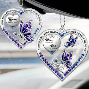 Your Wings Were Ready-Personalized Car Acrylic Hanging Ornament