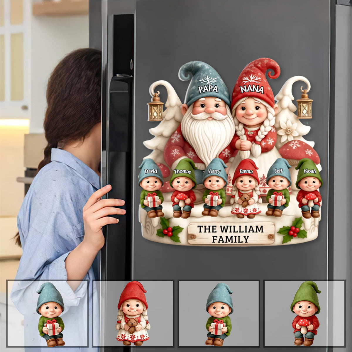 Christmas Gift For Grandparents - Personalized Decal