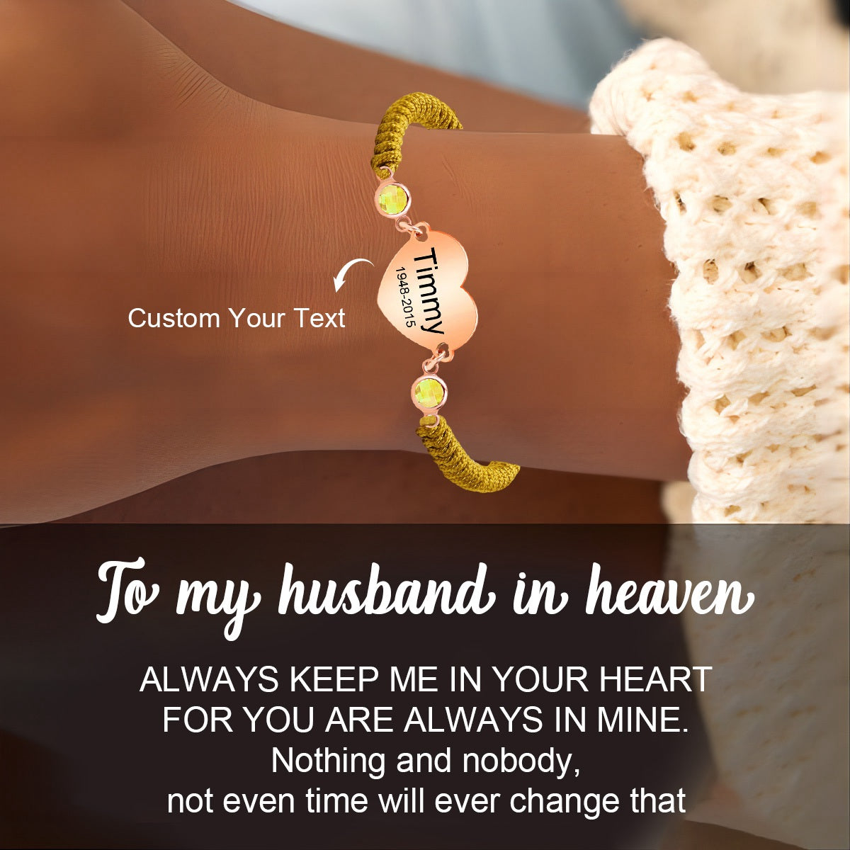 Personalized Custom Birthstone Colorful Bracelet For Women - Gift For Christmas