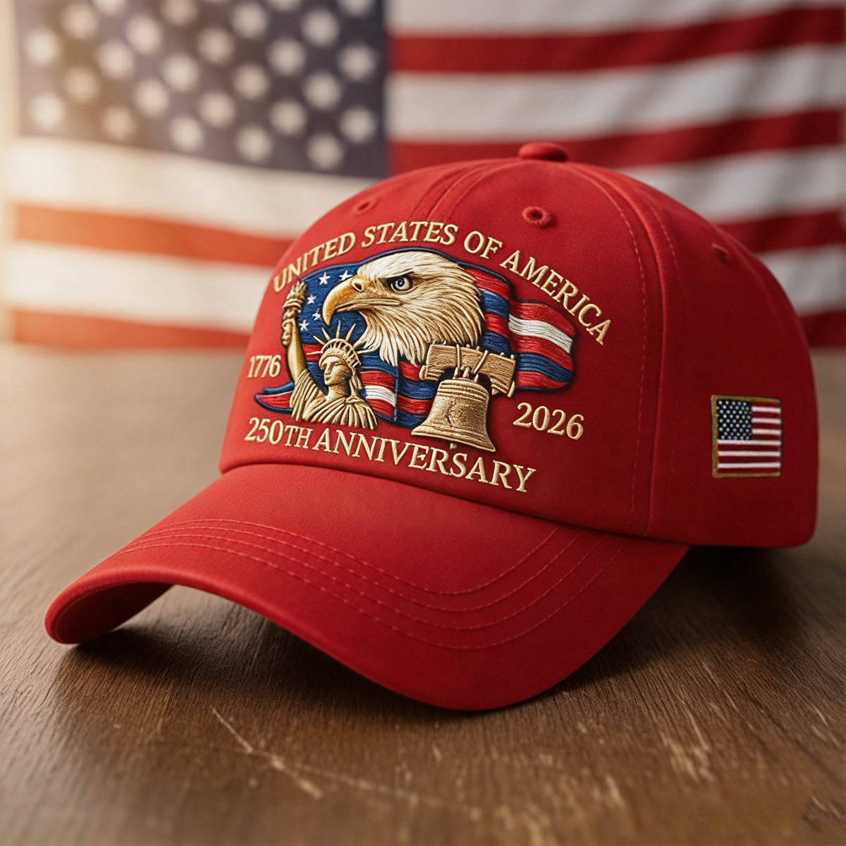 Bald Eagle United States Of America 250th Anniversary Cap