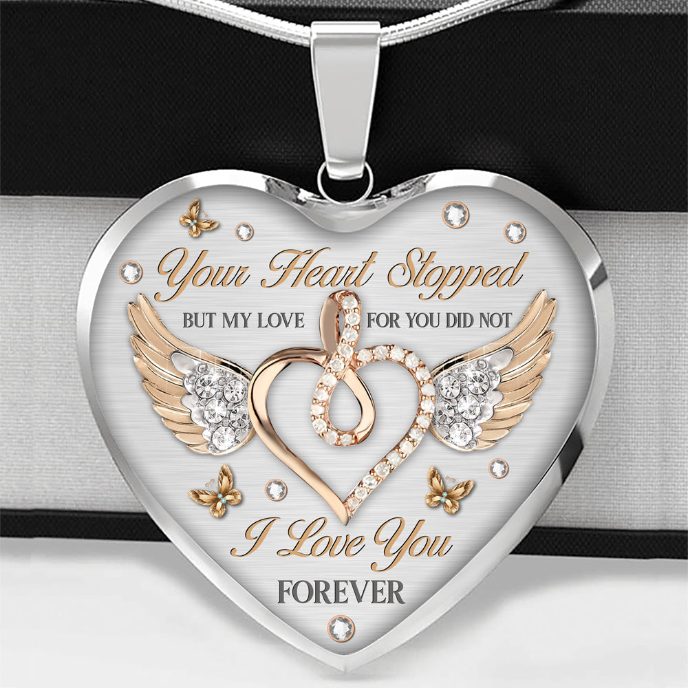 I Love You Forever Heart Personalized Necklace