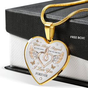 I Love You Forever Heart Personalized Necklace