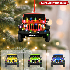 Personalized Name Off Road Vehicle Ornament, Car Lover Holiday Gift