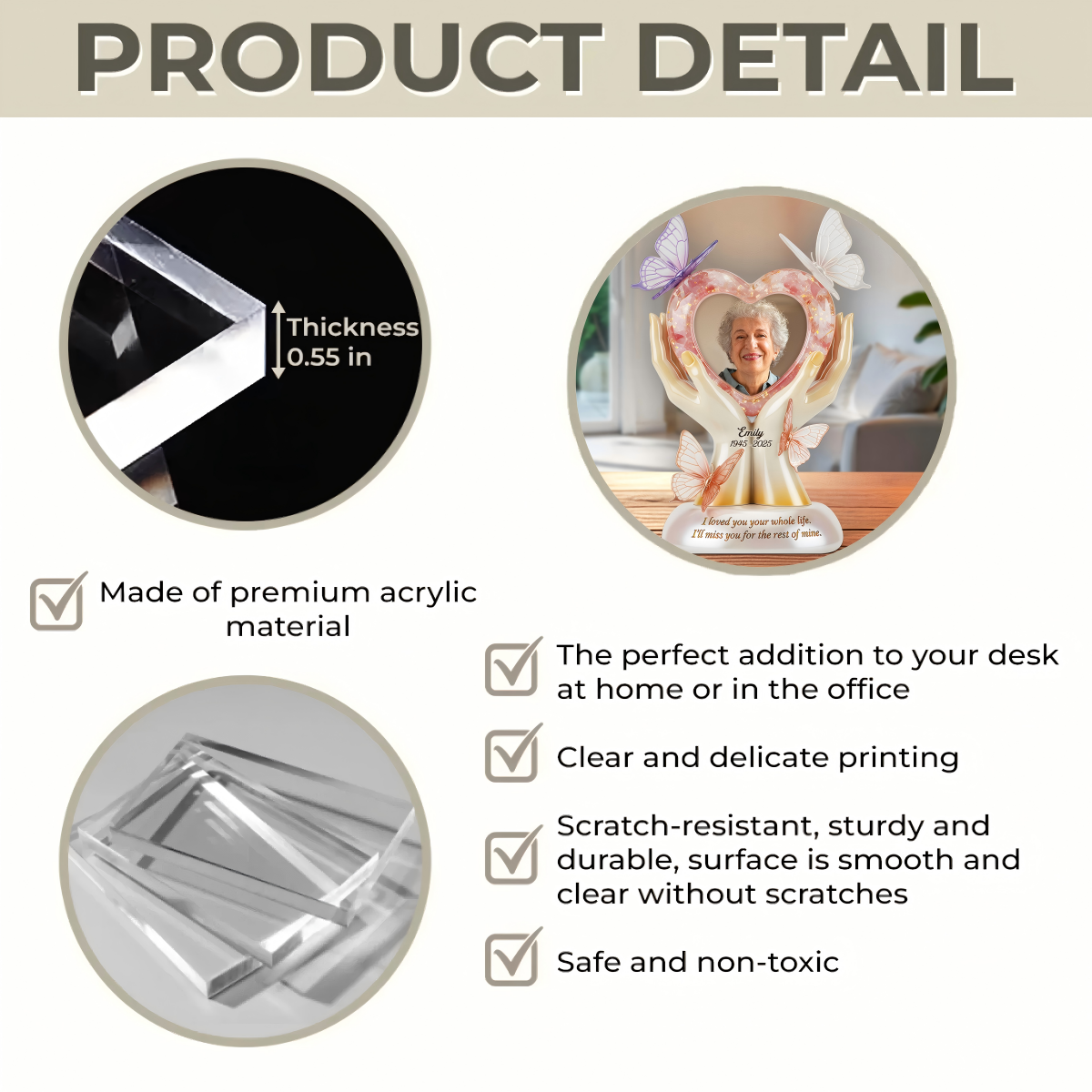 I Loved You Your Whole Life Personalized Memorial Plaque