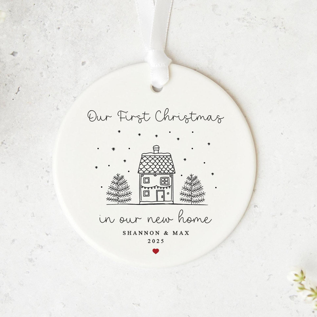 Personalised Our First Christmas in Our New Home Ornament- Housewarming Keepsake