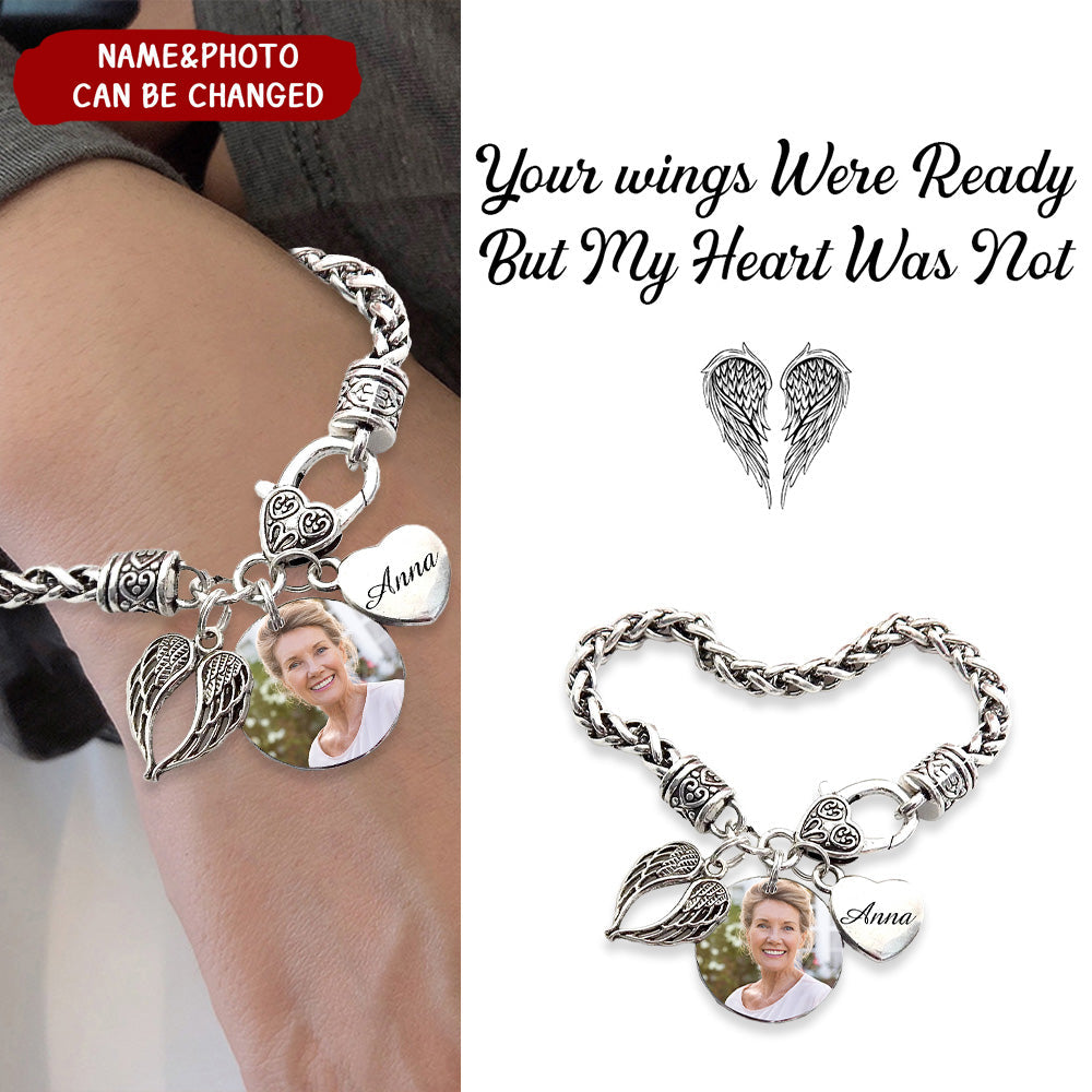 Custom Photo I'll Carry You Personalized Bracelet - Memorial Gift For Family